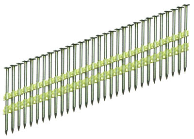 Galvanised Screw Shank 21° Angled Plastic Collation Strip Nails