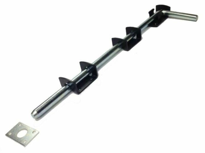 Black Garage Drop Bolts - Single Set