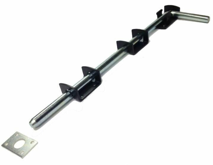 Black Garage Drop Bolts - Single Set
