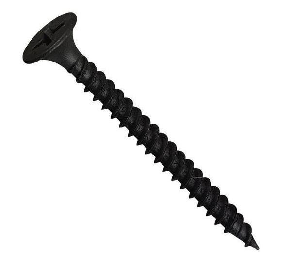 Phillips Coarse Thread PH2 Drywall Screws - Black