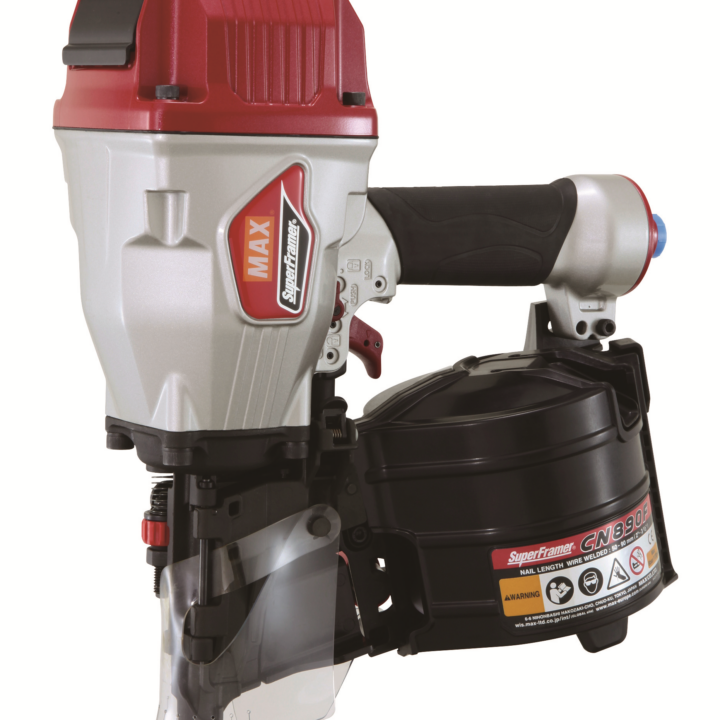 MAX CN890F Framing, Sheathing & Decking Air Coil Nailer - 50-90mm