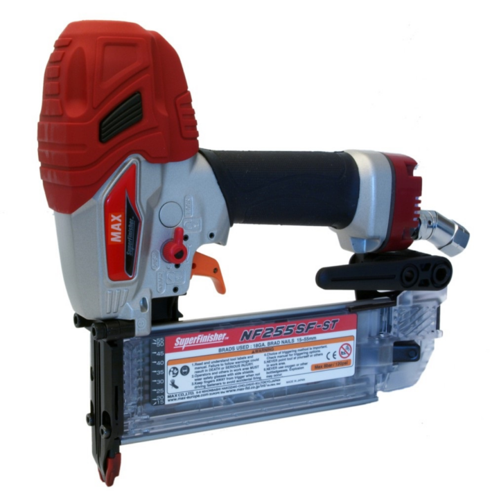 MAX NF255SF-ST 18 Gauge Straight Finish Air Brad Nailer - 15-55mm
