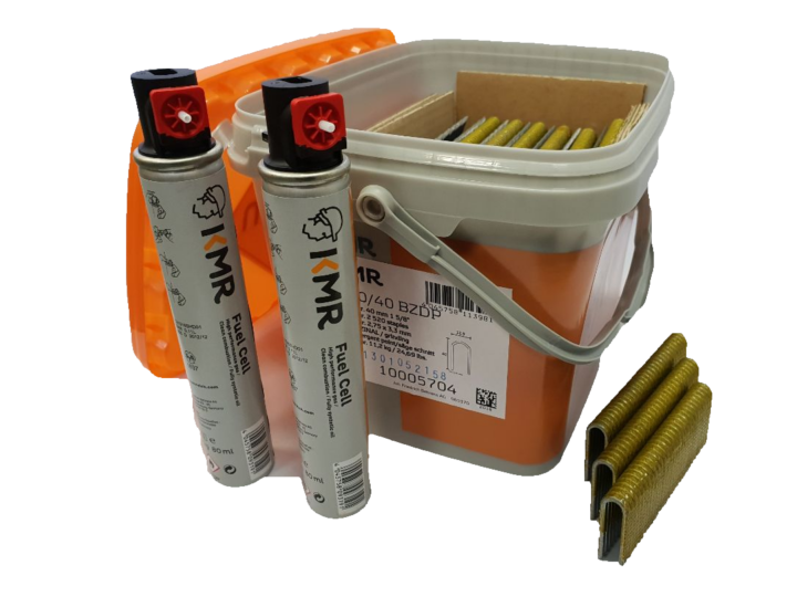 KMR Heavy Duty Fencing & Netting Staples/U-Nails + Fuel Cells - 40mm