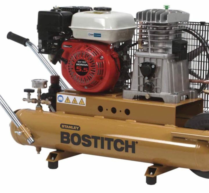 Bostitch SFC34WHP5.5 2 x 17 Litre Industrial Petrol Air Compressor